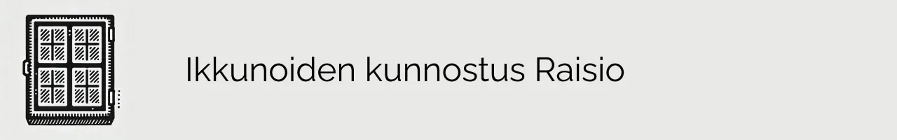 Ikkunoiden kunnostus Raisio